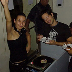 DJ D on the decks